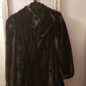 Faux fur coat!
